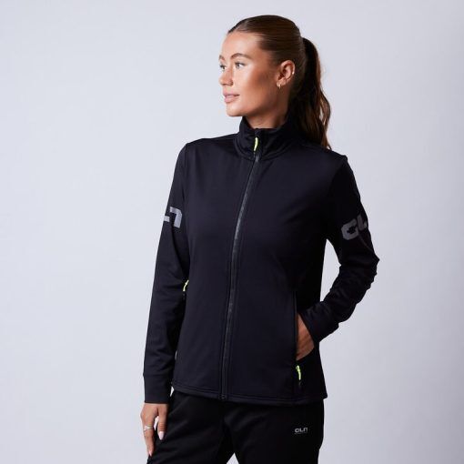 CLN Athletics Tröja träning Svart Dam Fay full zip Black
