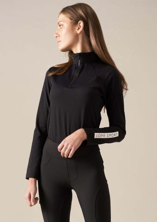 LOPE Sport Långärmad Ridtopp - Black - XS
