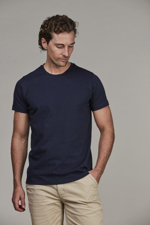 Exklusiv T-shirtClassic Tee, Marinblå, L, Hansen & Jacob - L