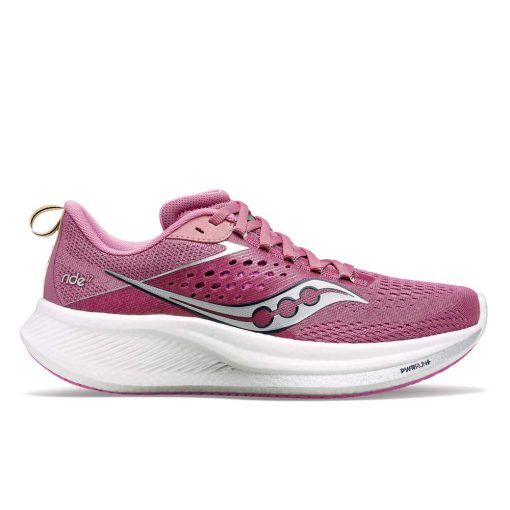 Saucony Ride 17 löparskor (dam) - Orchid/Silver - 38