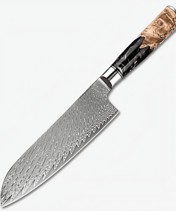 Shikiu 7" Damascus Santoku Knife 三徳包丁 7" Santoku Knife