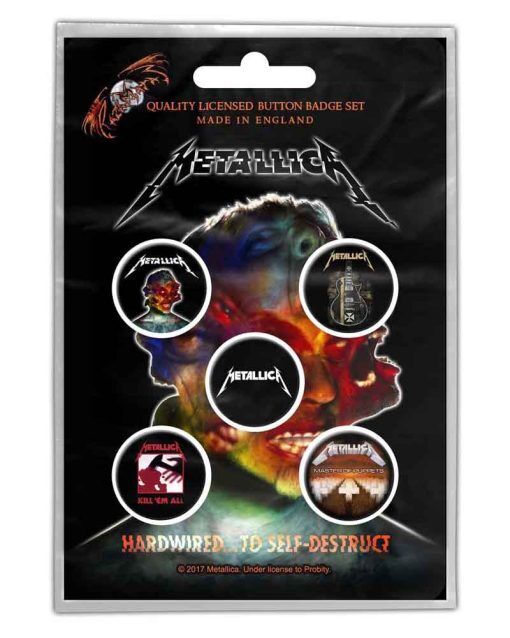 Metallica Hardwired... PINS 5-PACK