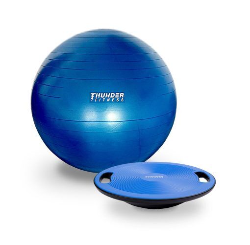 Pilatesboll och Balansplatta Set