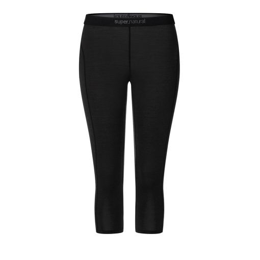 super.natural Base 3/4 Tight 175 – underställsbyxa (dam) - Jet Black - L