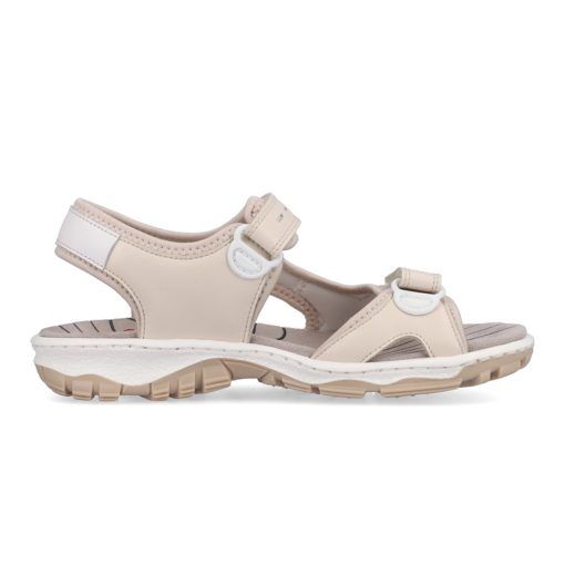 Rieker 68866-62 sandal (dam) - Porzellan/Weiss/Perlcreme - 36