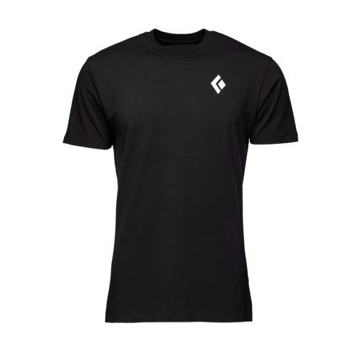 Black Diamond Men&apos;s Mountain Badge Tee T-shirt i bomull (herr) - Black - XL