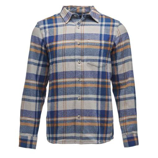 Black Diamond Men&apos;s Project Flannel skjorta (herr) - Pewter-Indigo Plaid - M