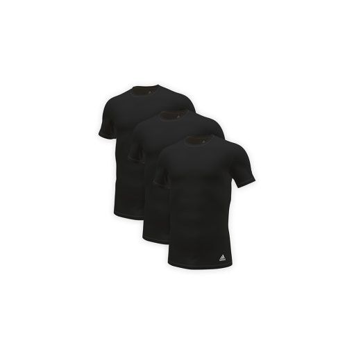 Adidas Crew Neck Shirt 3-pack Tshirt (herr) - Black - S