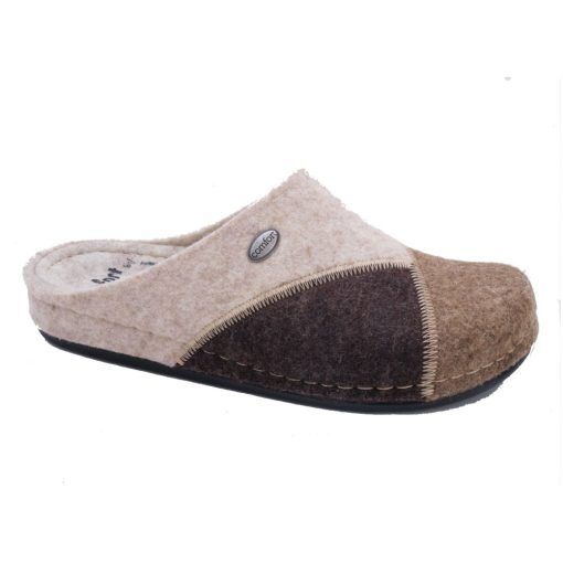 Moheda Apollo ulltofflor (unisex) - Brown/Beige - 40
