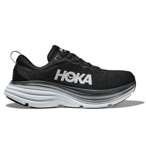 HOKA Bondi 8 löparskor (herr) - Black/White - 42 ⅔