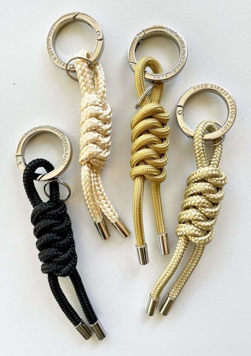 GOLDEN,  THE STABLE BAG CHARM -TWIST - BLACK