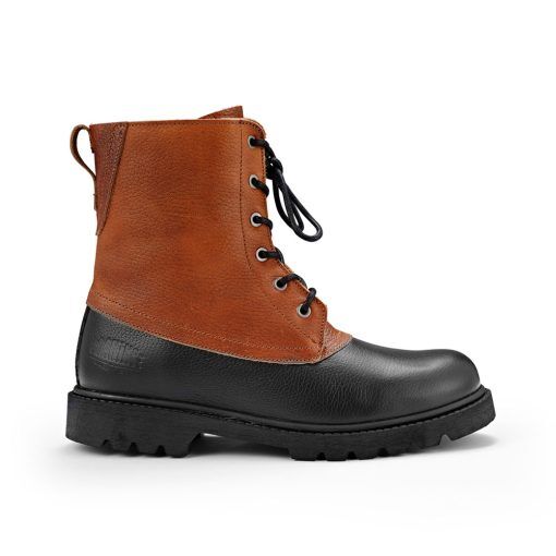 Graninge Bred Fodrad känga - Black/Tan - 45