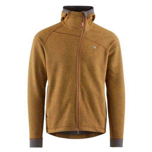 Klättermusen Hödur Hooded Zip huvtröja (herr) - Mustard - M