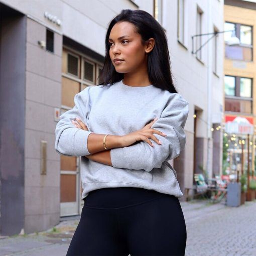 CLN Athletics Sweatshirt Grå Dam Core sweatshirt Wmn Grey melange