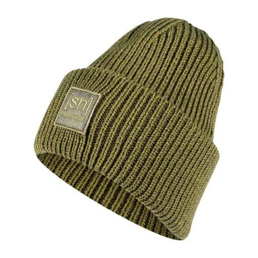 super.natural Krissini Beanie mössa i merinoull - Avocado