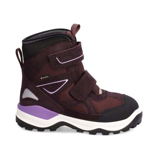 Ecco Snow Mountain Mid 25 GTX vinterkängor (barn) - Black/Fig - 28