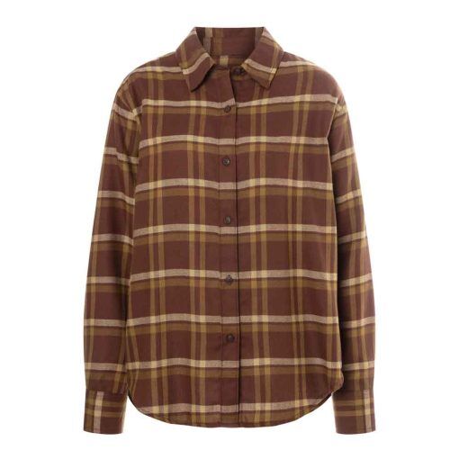 Marmot Women&apos;s Fairfax Novelty Lightweight Flannel LS Skjorta (dam) - Chocolate - L