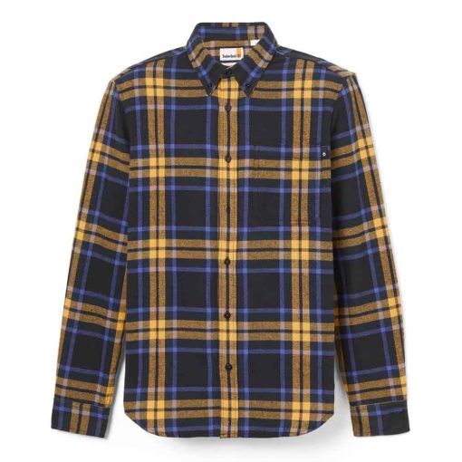 Timberland Heavy flannel plaid skjorta (herr) - Navy - XL