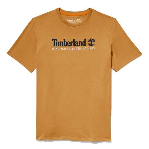 Timberland WWES Front Graphic Tee T-Shirt Regular (herr) - Wheat - S