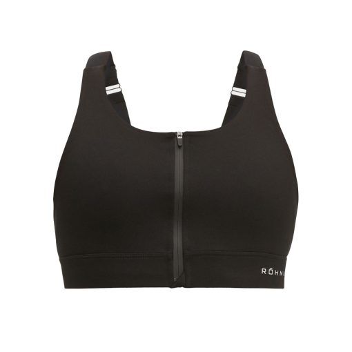 Röhnisch Zip Up Sportsbra – sport bh (dam) - Black - L