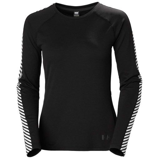 Helly Hansen Lifa Active Stripe Crew (dam) - Black - M