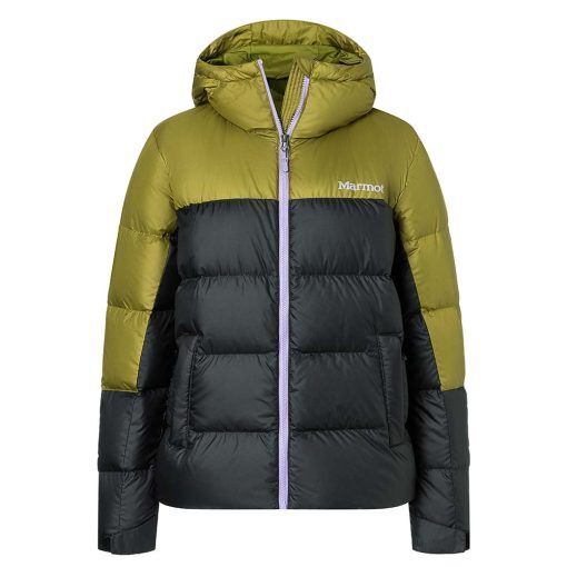 Marmot Guides Down Hoody dunjacka (dam) - Black/Military Green - M