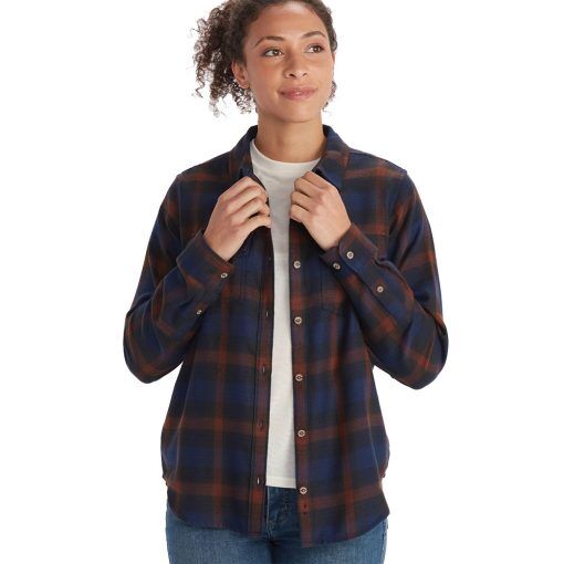 Marmot Wm‘s Fairfax Midweight flanellskjorta (dam) - Arctic Navy - M