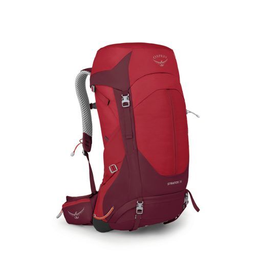 Osprey Stratos 36 ventilerad ryggsäck (herr) - Poinsettia Red