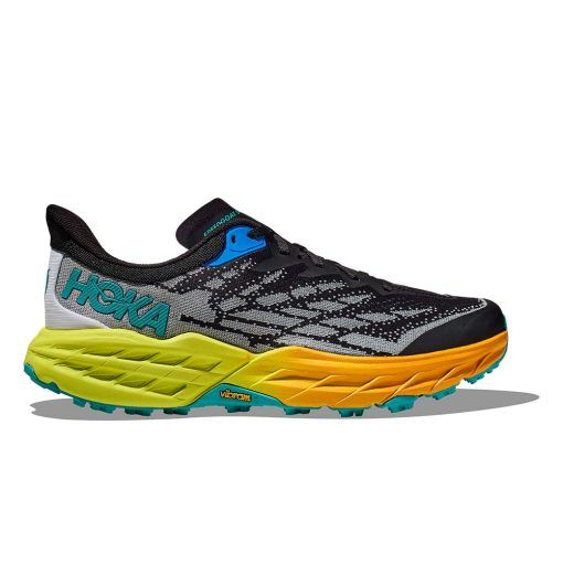 HOKA Speedgoat 5 traillöparskor (herr) - Black/Evening Primrose - 44 ⅔