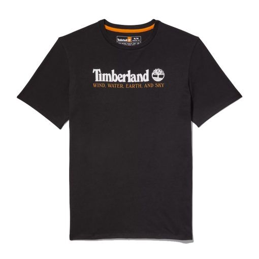 Timberland WWES Front Graphic Tee T-Shirt Regular (herr) - Black - XXL