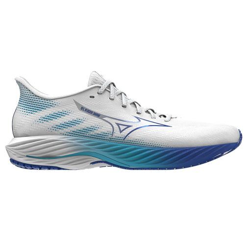 Mizuno Wave Rider 28 löparskor (dam) - White/Mugen Blue/River Blue - 38,5
