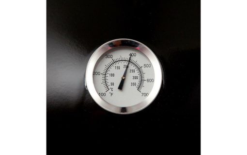 All Grill Paella World Emaillierte Backhaube mit Abdampfvorrichtung und Thermometer  42 cm schwarz