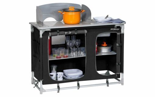 Berger Campingküche mit Spüle schwarz
