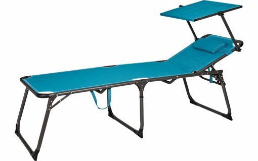 Berger Slimline Dreibein Sonnenliege Anthrazit