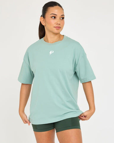 Powerlete Evolve Elite Oversized T-Shirt - Basil, S