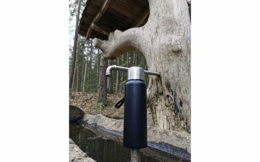 Origin Outdoors PureSteel Isolierflasche 1 Liter schwarz