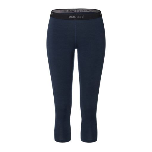 super.natural Base 3/4 Tight 230 – underställ (byxa, dam) - Navy Blazer - L
