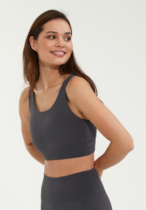 Athlecia Gaby Sports-bra, Dark Concrete
