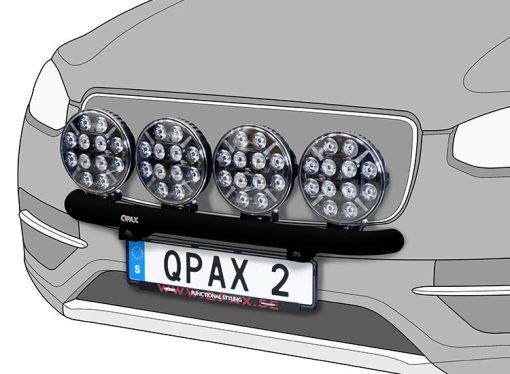 Q-light extraljusbåge rak VW Transporter/Multivan T6 2016-2019