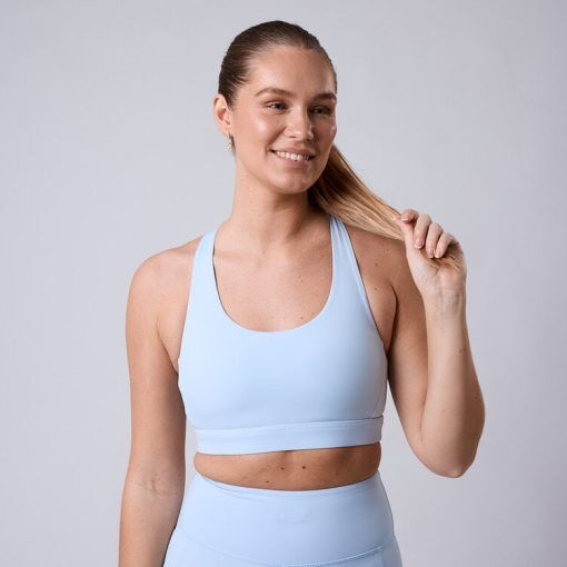 CLN Athletics Sport bh medel support Blå Dam Fuse sport bra Sky blue