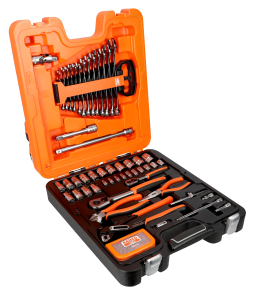Bahco Hylsnyckelsats 1/4",  1/2", 81 delar