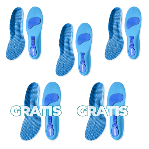 Norelie ComfySole Einlegesohlen - Plantarfasziitis Fußsohlen Einlagen gegen Schmerzen - Einlegesohlen gegen Ballenzeh für Plattfüße & Sneakers, 45-46 / 3x Paar ComfySole