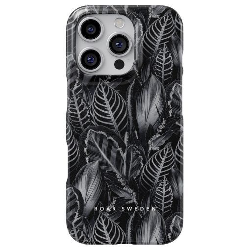 Dark Leaves - Slim case, iPhone 16