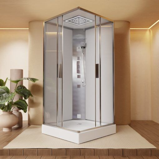 Jaquar Oasis Steam and Shower Cabin, 900 x 900 x 2225 mm