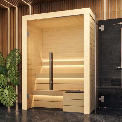 KUUT Luxurious Modular Sauna OTTO (Aspen), Small (1600mm x 2000mm) / Aspen Design