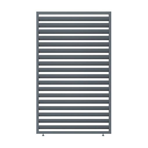 Eden Pergola Single Grey Louvre, 4m x 4m