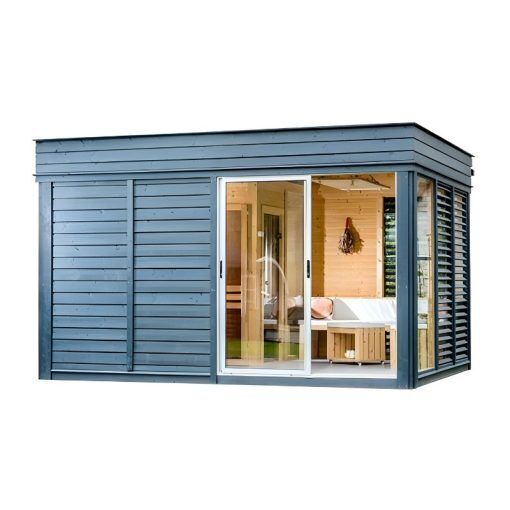 Traditional Sauna Cube 3 x 4m with Lounge