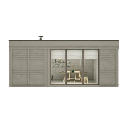 Traditional Sauna Cube 3 x 6m with Lounge