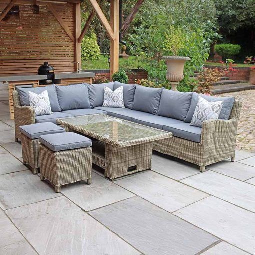 Wentworth 8 Seater Deluxe Corner Dining Set