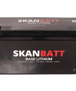 Alternative view of SKANBATT Base Litium 12V 200Ah 200A BMS blåtand värme 3 Års garanti